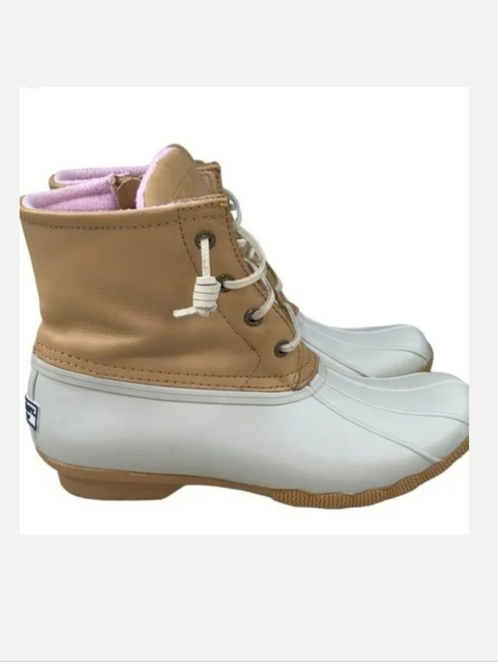 Sperry Tan and Cream Women's Duck Boots